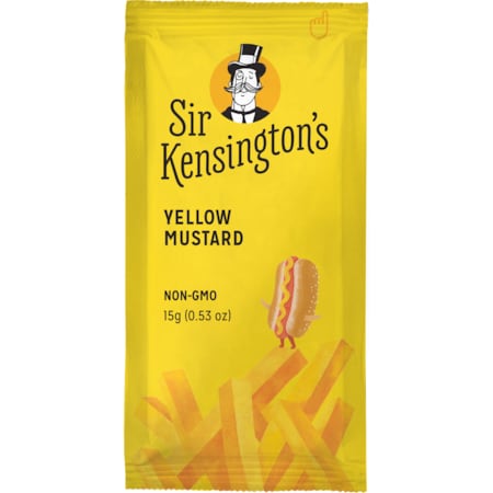 Sir Kensingtons Sir Kensington's Condiment Yellow Mustard Packet 15g, PK600 67331122